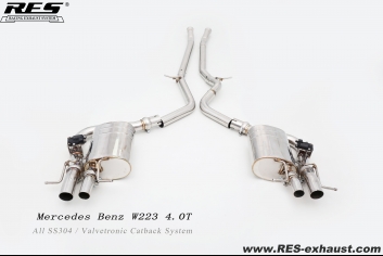 Mercedes Benz S580 W223 4.0T All SS304 / Valvetronic Catback System